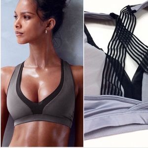 Victoria’s Secret | Sport Bra | Gray | Mesh Plunge